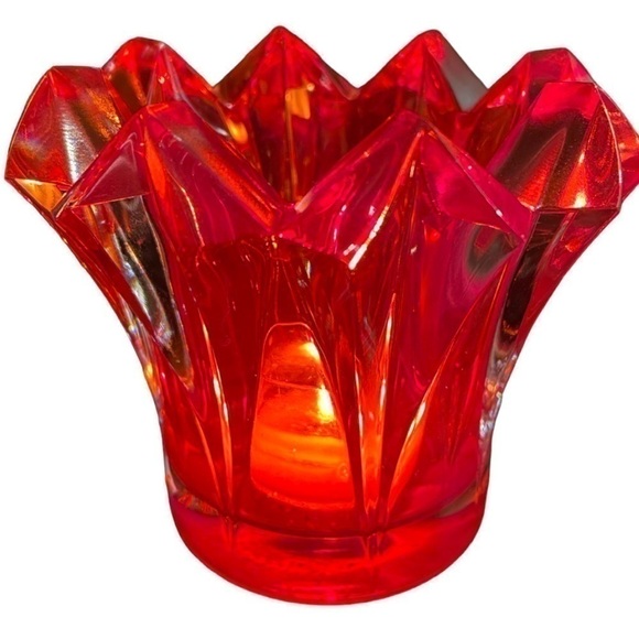 Mikasa Skyline red, candle holder, dramatic, excellent condition, no flaws - Picture 2 of 5